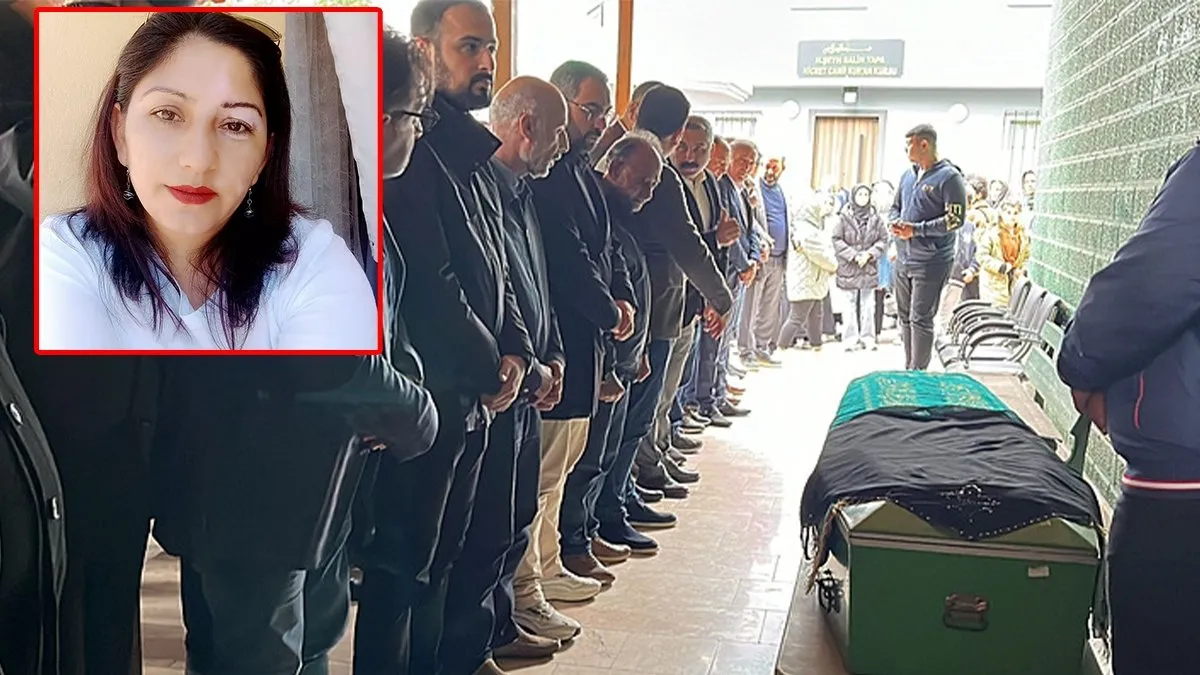 Kocası tarafından canice öldürülen Semira Ateş defnedildi: Gözyaşları sel oldu!