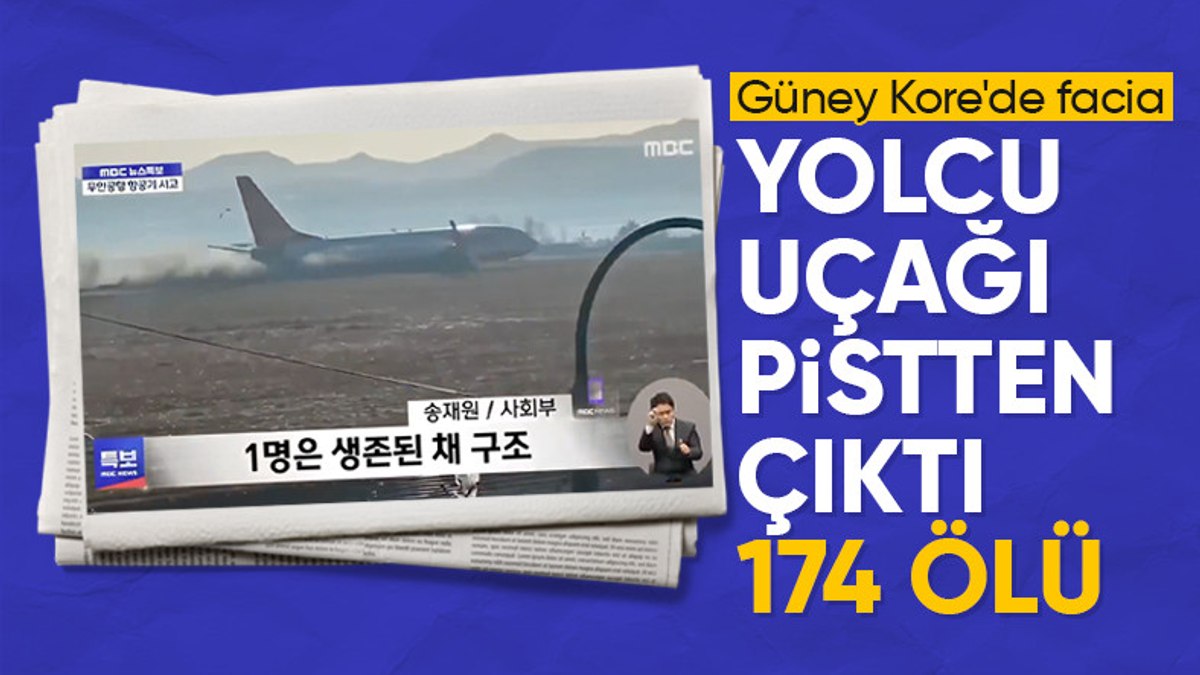 Güney Kore’de uçak kazası: 179 ölü
