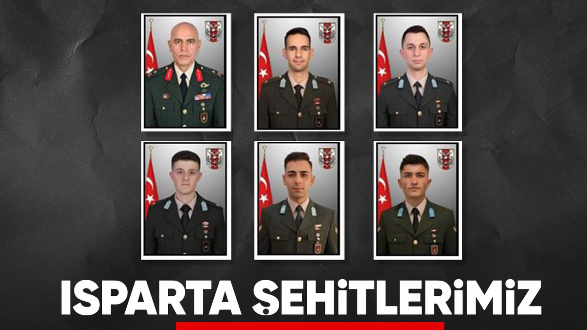 Türkiye’nin 6 kahraman şehidi