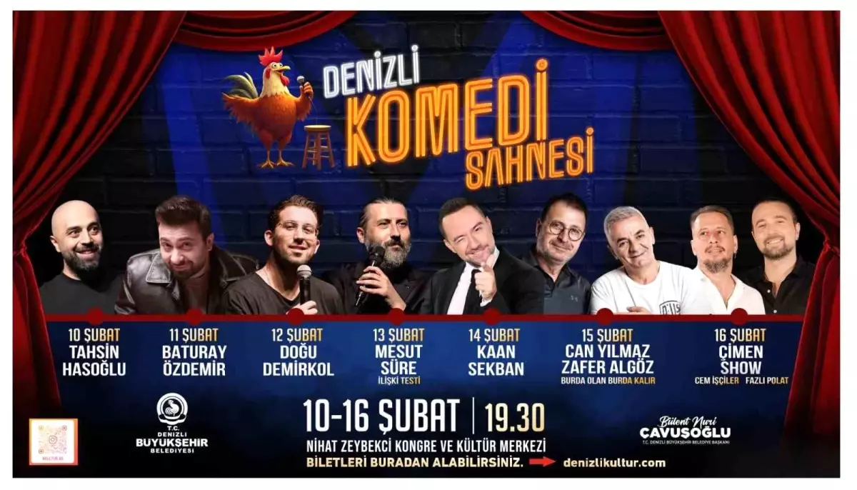 Denizli’de Komedi Dolu Bir Haftalık Etkinlik Başlıyor