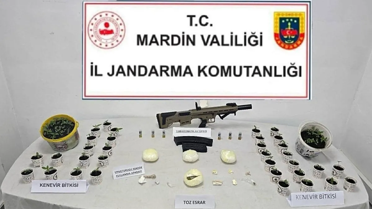 Mardin’de zehir operasyonu: 3 zanlı tutuklandı!